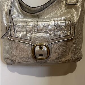 Coach Y2K Bleecker Metallic Woven Hobo